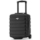 image 1 of Flight Knight Lightweight 2 Wheel ABS Hard Case Suitcases Cabin Carry On Hand Luggage 100+ Airlines Approved - Wizz, Ryanair & easyJet Free Carry On 40x30x20cm | Black | Cabin Bag