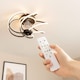 image 5 of ValueLights Infinity Black Swirl Integrated LED Ceiling Fan & Remote
