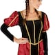 image 3 of Womens Medieval Lady Costume | Black | black/red | XL | 1