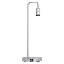First Choice Lighting Chrome Arched Table Lamp Base Only Chrome
