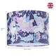 image 4 of Feminine Purple & Pink Cotton 10" Shade with Elegant Unicorns and Green Flowers