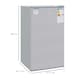 image 3 of HOMCOM 91L Freestanding Under Counter Fridge with Reversible Door