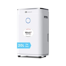 PureMate 20 Litre Dehumidifier with Ioniser, Continuous Drainage Hose and Sleep Mode