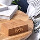 image 2 of Gingko Design Flip Cilck Clock Natural Cherry