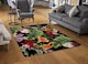 image 2 of Tropical Flowers & Plant Leaves Rug | Multi