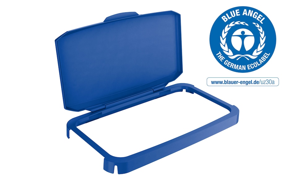 image 1 of Durable 60L Hinged Bin Lid ECO Blue | Recycling Bin Lid | DURABIN | Blue