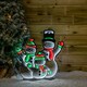 image 4 of 65cm Infinity Standing Snowmen Family on Metal Base with White, Red & Green LEDs
