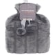 image 3 of Faux Fur Hot Water Bottle - Charcoal
