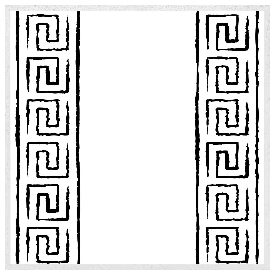 image 1 of Egyptian pattern (Picture Frame) White | XS