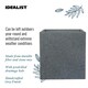 image 7 of Textured Concrete Effect Square Grey Outdoor Planter W49.5 H50.5 L49.5 cm, 123.7 ltrs Cap.