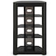 image 5 of Centurion Supports Zinnia 5-Shelf Black Glass with Gloss Black Fascia Flat Screen TV/Hi-Fi/AV Rack Glass Stand | Black | 1