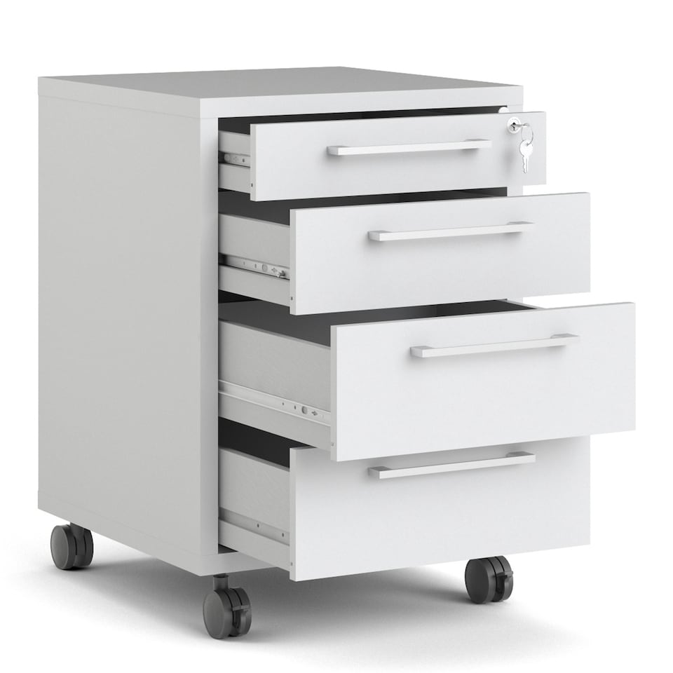 image 1 of Prima Mobile Cabinet in White