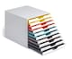 image 8 of Durable VARICOLOR MIX Desktop Organiser 10 Drawer Colour Coded Storage | A4+ | White