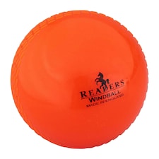Readers Childrens/Kids Windball Cricket Ball - Orange - One Size