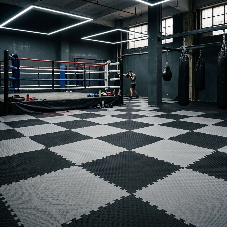 image 1 of 40mm Premium Reversible EVA Tatami Foam Mats | Black | Pack of 1