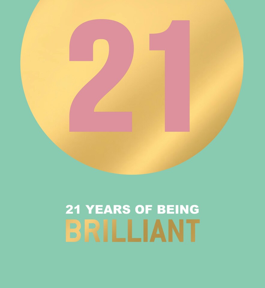 image 1 of 21st Birthday 21 Years Of Being Brilliant - 21st Birthday Card