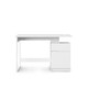 image 3 of Bridport Office Writing Desk in White | White | White