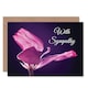 image 1 of Flower Close Up Macro Lily Purple Dreamy With Sympathy Card