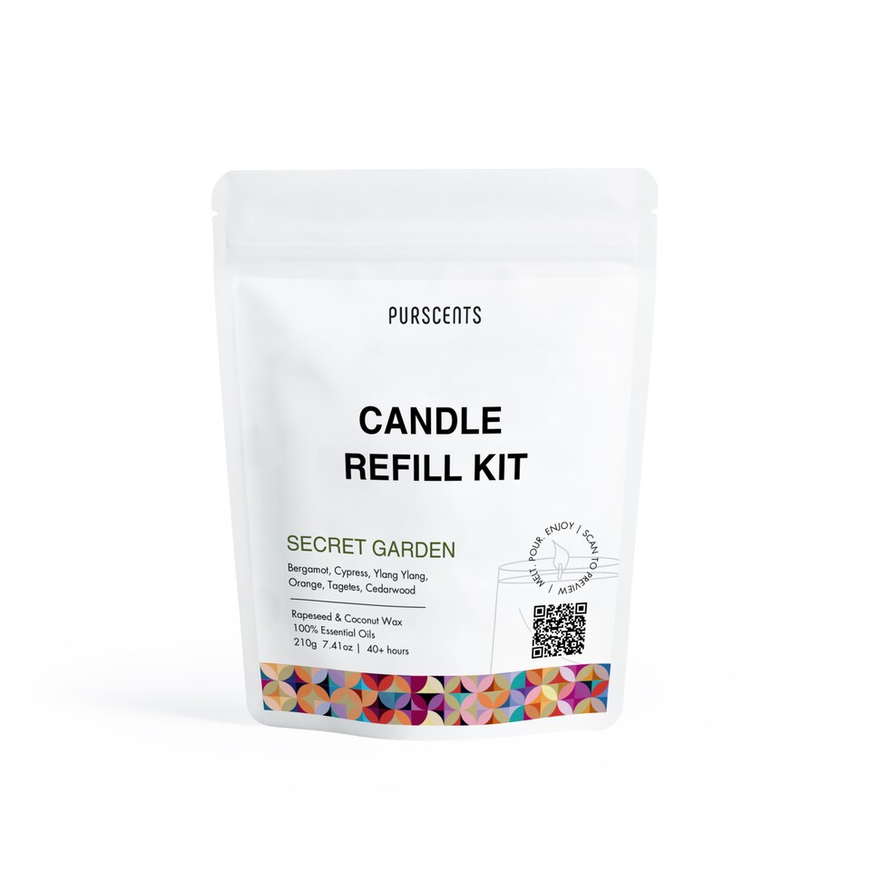 image 1 of Purscents Clarity Melt & Pour Candle Refill Kit - Clarity 210g | Cream | 1