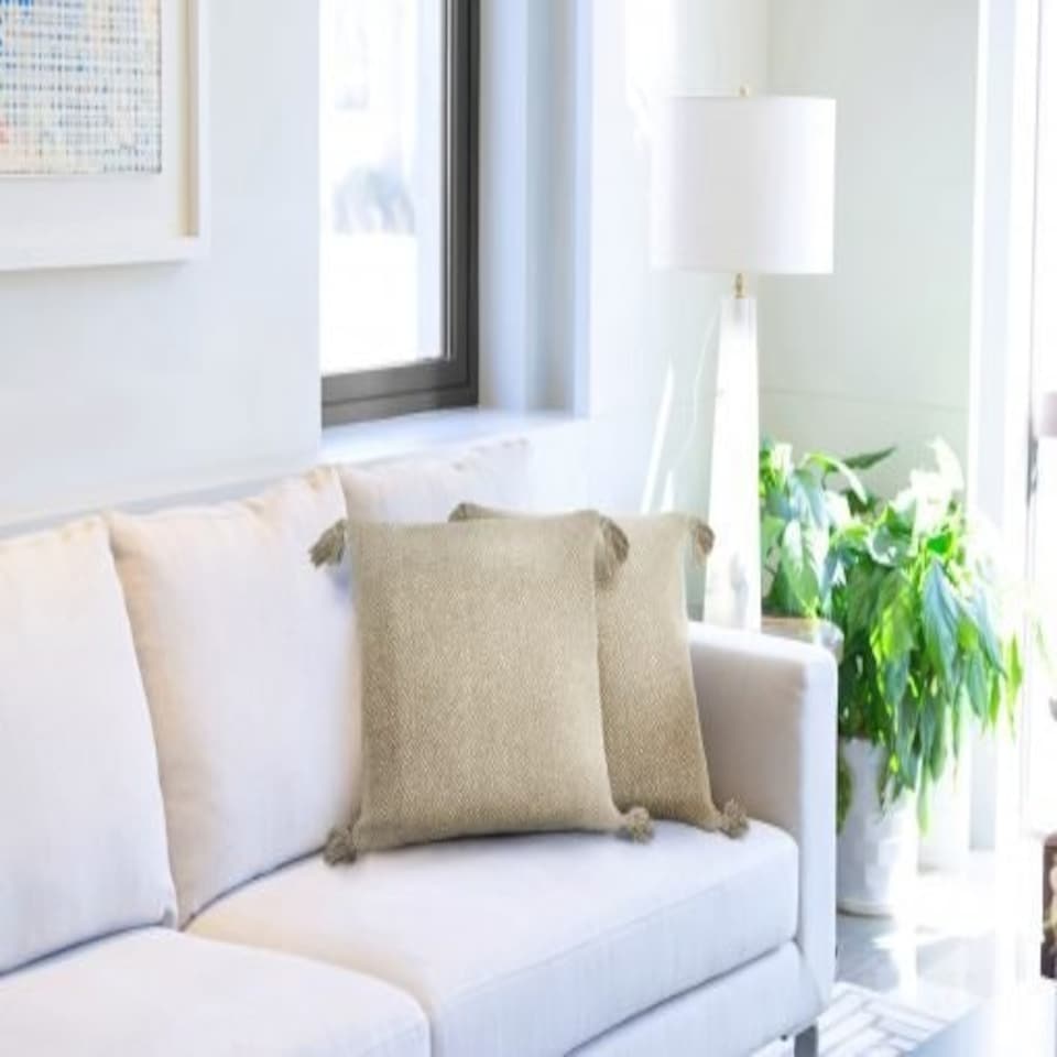 image 1 of Hartley Cushion Cover 43cm x 43cm Natural | Brown | Natural