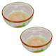 image 1 of 2 Small Animals Rabbit Guinea Ceramic Carrot Stripe Pet Feeding Water Bowls Multi