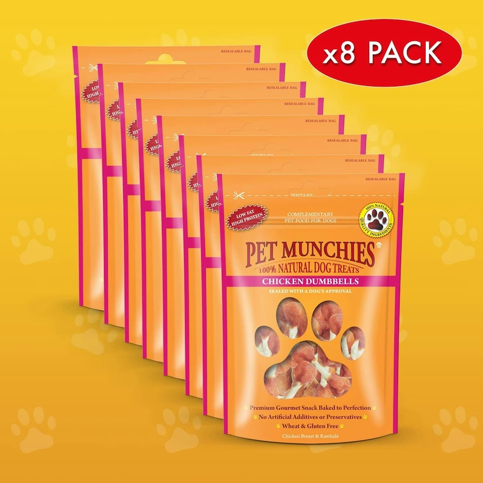 image 1 of Pet Munchies Chicken Dumbbells - 8 x 80g
