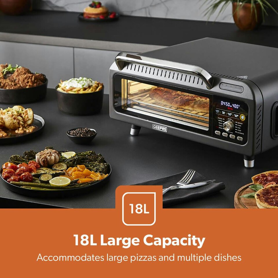 image 1 of GEEPAS Air Fryer Oven, Grey