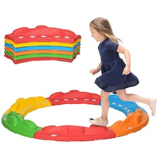 ZONEKIZ Kids Balance Beam, 6 Pieces Stepping Stones, for Obstacle Course