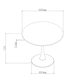 image 4 of Bentley Designs - Mason Grey Sintered Stone Circular Dining Table With Black Sand Powder Coated Base