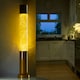 image 1 of Nova Glitter Lamp Yellow w/Silver Glitter Yellow