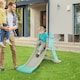 image 2 of HOMCOM 2 in 1 Kids Slide with Basketball Hoop 18 months -4 Years Old Deer Blue