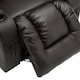 image 5 of Caesar Dual Motor Rise Recliner Bonded Leather Heat And Massage Chair (Brown)