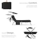 image 3 of Sun Lounger - foldable with sun canopy | Black | black | 1