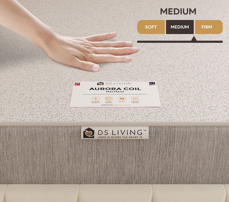 image 1 of Harmony Medium Spring Aurora Mattress | Grey
