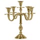 image 5 of 5 Arm Metal Candle Holder Stand Vintage Candelabra Centrepiece Home Decor 30cm | Gold | Gold | 1
