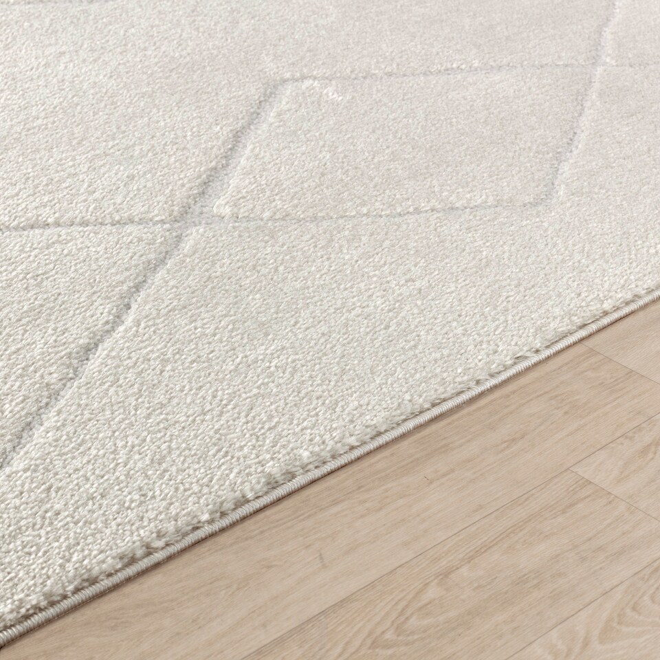 image 1 of LIVABLISS Freud-Modern High Pile Rug 200 x 275 cm | Ivory Off-White