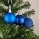 image 2 of 50mm/9Pcs Christmas Baubles Shatterproof Blue,Tree Decorations