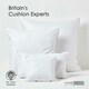 image 6 of Homescapes Luxury Duck Feather Cushion Pad Insert Inner 40 x 30 cm (16 x 12") White