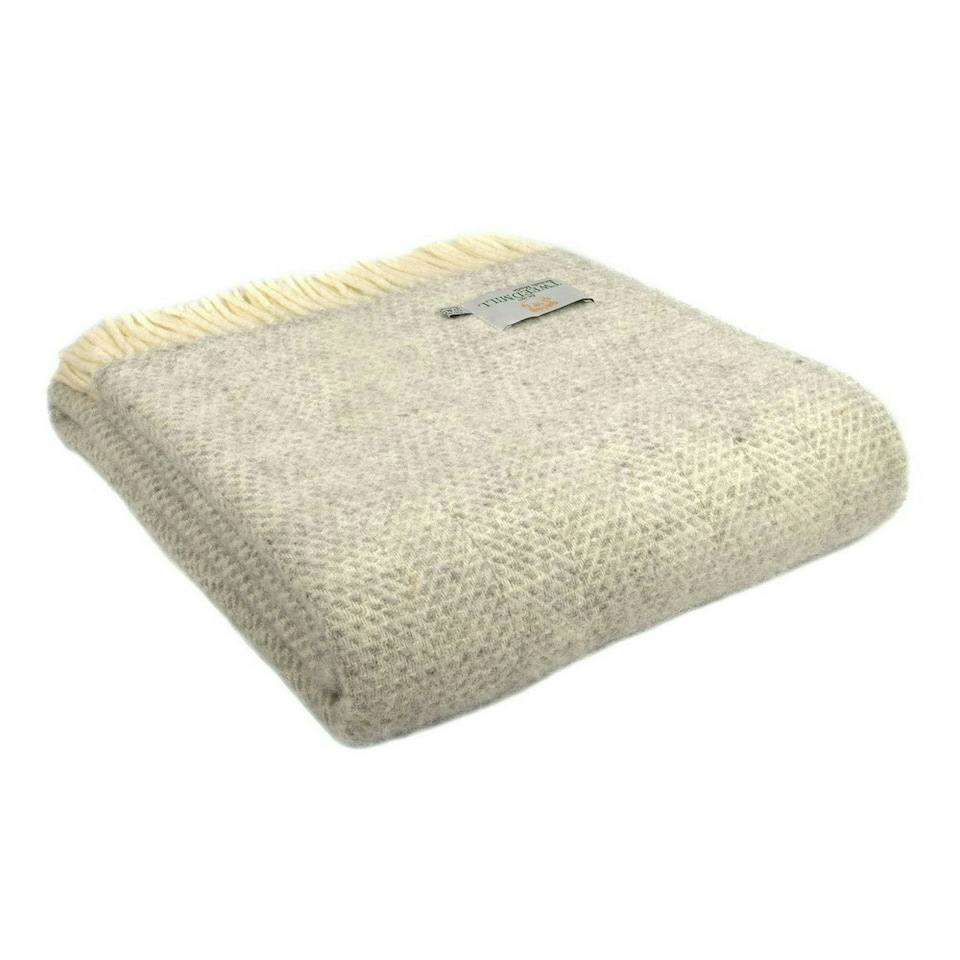 image 1 of Lifestyle Beehive Throw/Blanket - Grey