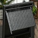 image 8 of Outsunny Recliner Rattan Sun Lounger w/ Storage Tea Table & Footstools, Balck