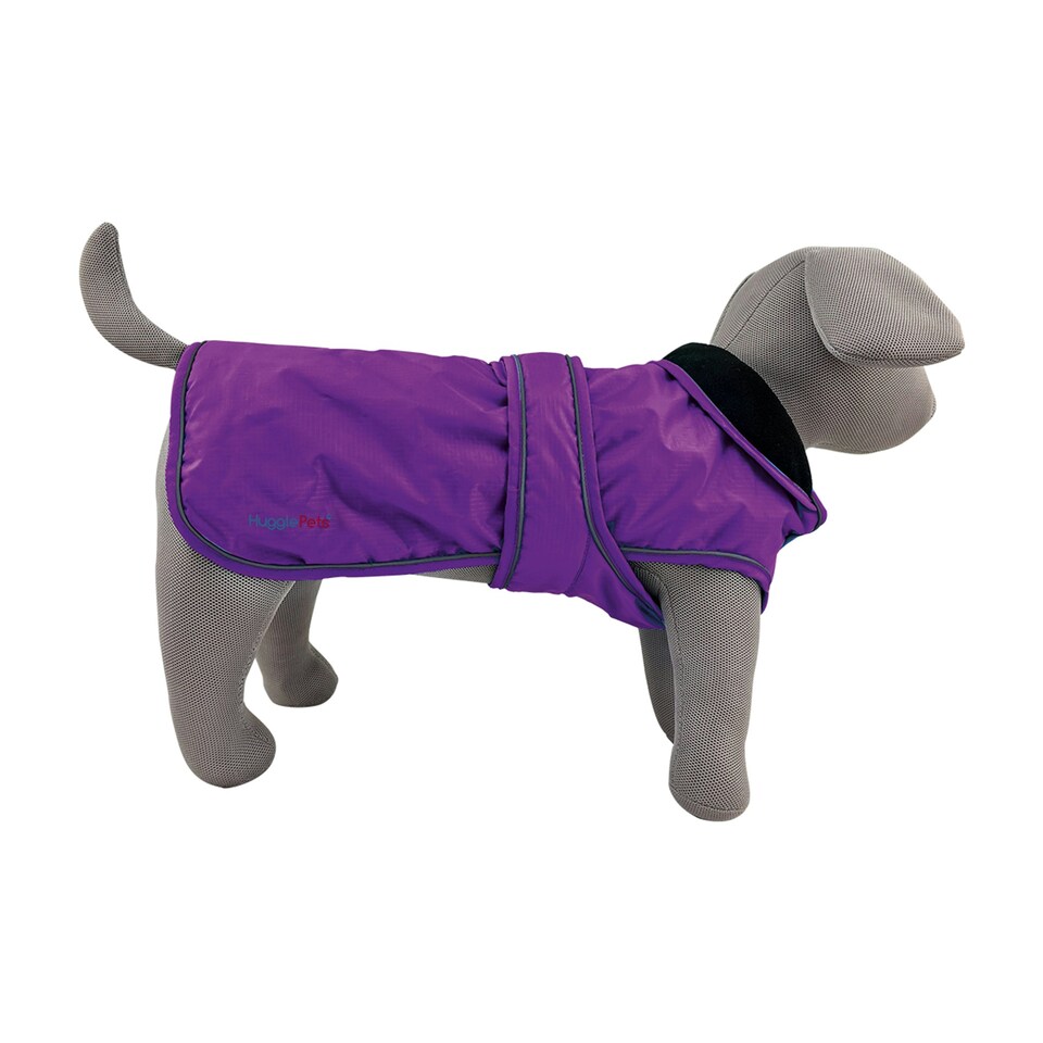image 1 of HugglePets Arctic Armour Dog Coat | Purple | XS