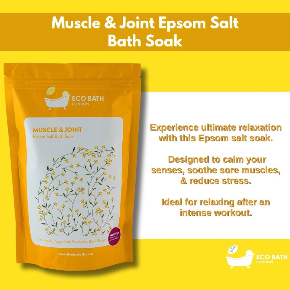 image 1 of Muscle & Joint Recovery Epsom Salt Bath Soak