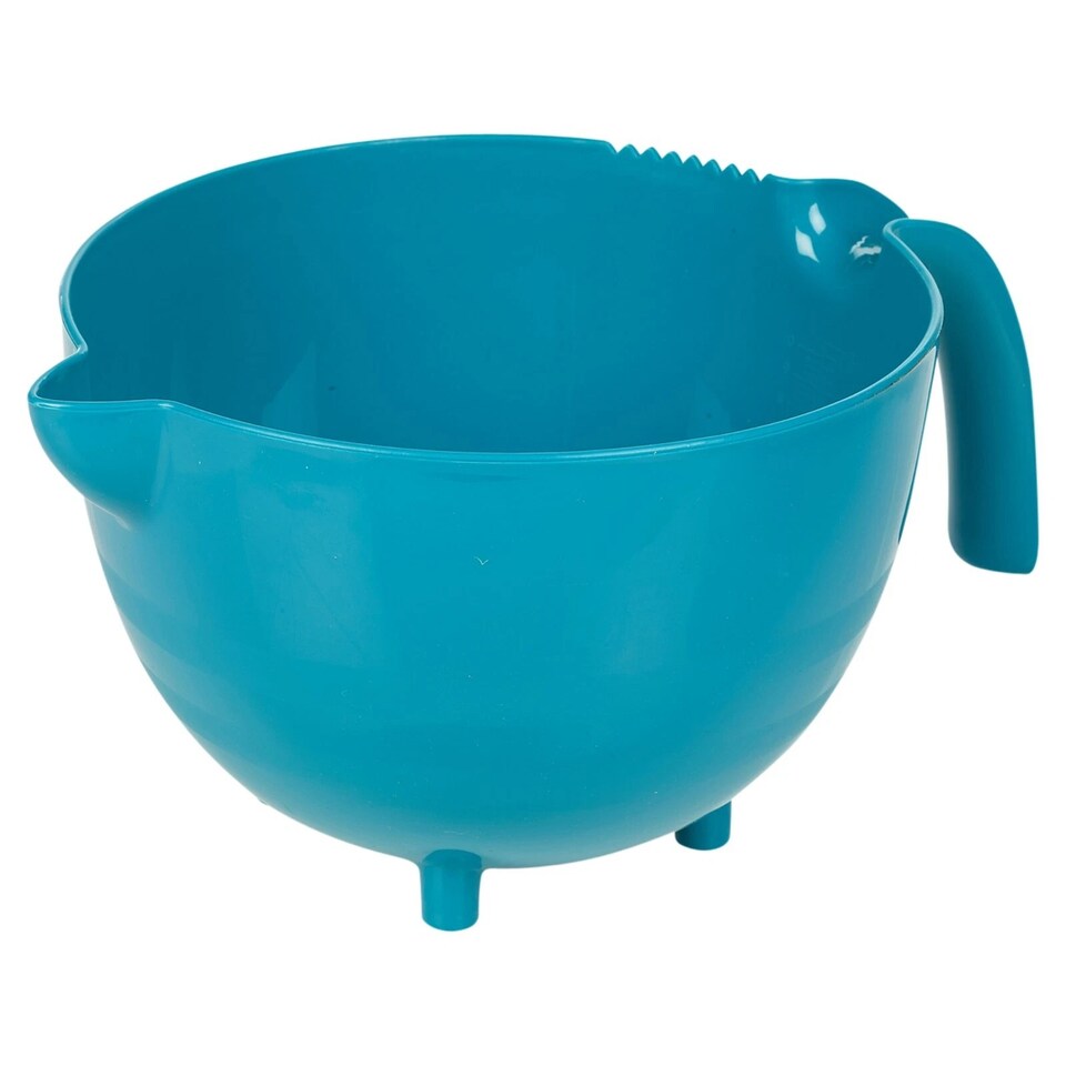 image 1 of Large Plastic Mixing Measuring & Dispensing Jug Pitcher with Pouring Spout Kitchen | Multi | Teal | One Size