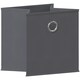image 3 of Vida Designs Durham Cube Storage Basket, Grey - (Set of 8) | Grey | Grey
