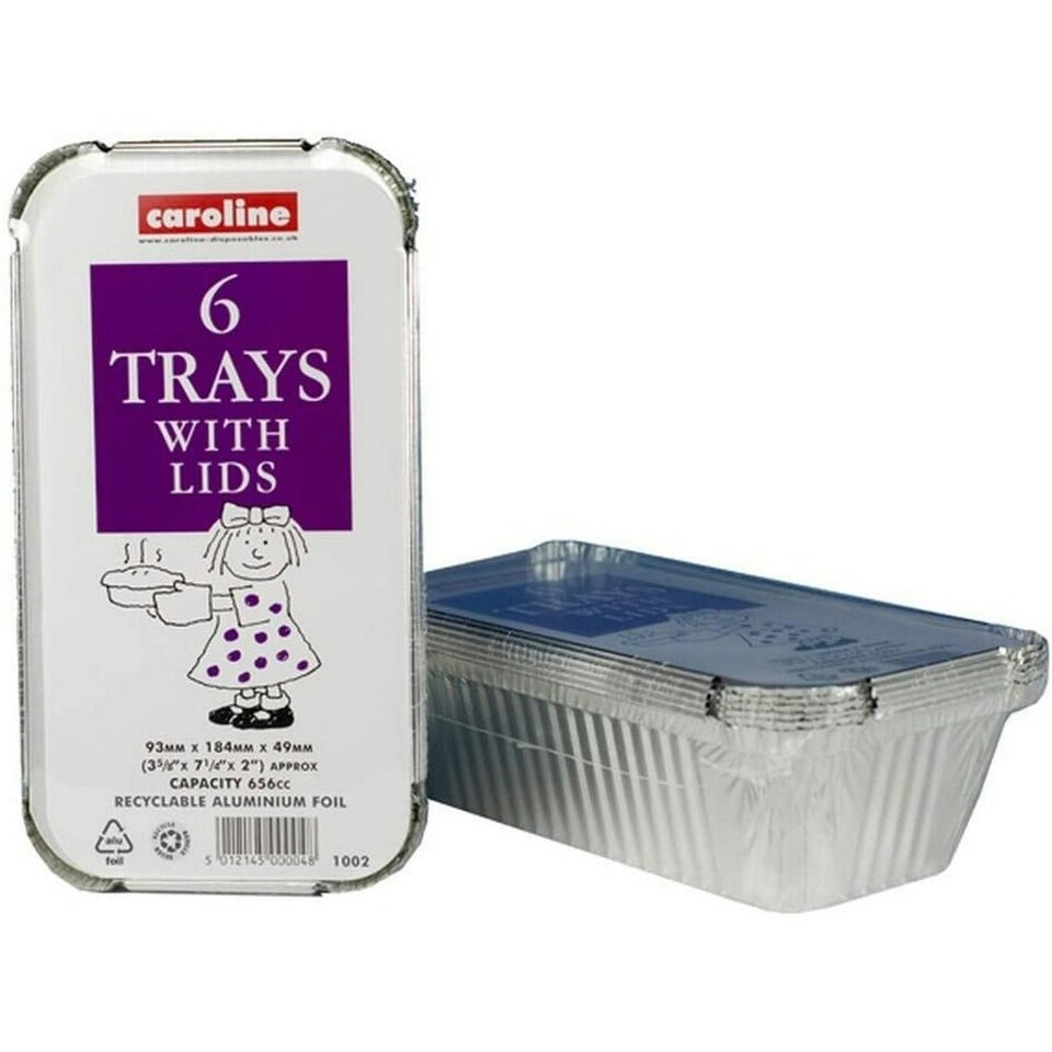 image 1 of Caroline Food Container (Pack of 6) - Silver - One Size