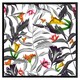 image 2 of Monochrome leaves (Picutre Frame) White | XS