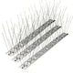 image 1 of SPARES2GO Bird Fence Spikes Pigeon Squirrel Cat Rodent Stainless Steel Metal 1m Deterrent Repellent Easy Install