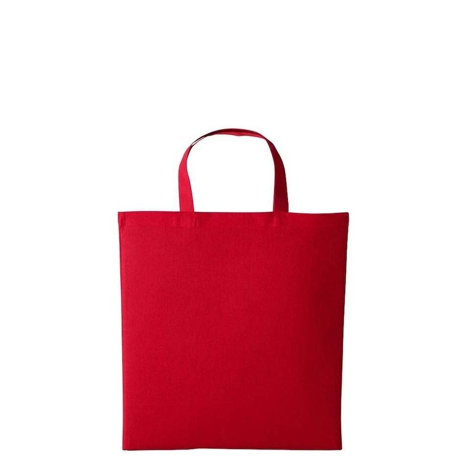 Nutshell Cotton Short Handle Shopper - Fire Red - One Size Red
