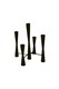 image 1 of Parker 5 Piece Candle Centerpiece - Mild Steel - L27 x W27 x H42 cm - Black | Black | 1