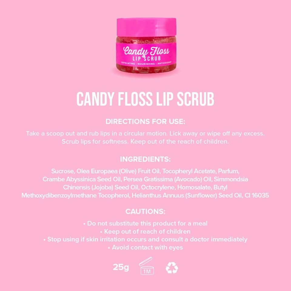 image 1 of Give Me Candy Floss Sugar Lip Scrub